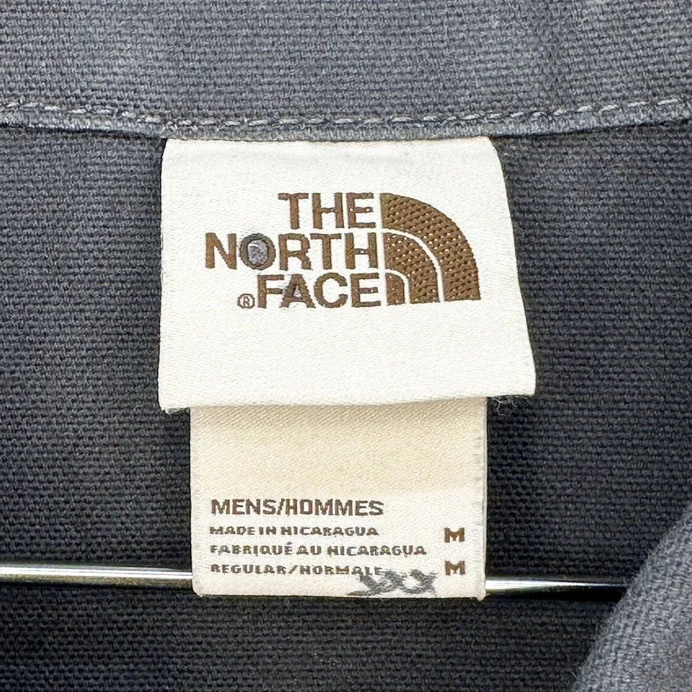 THE NORTH FACE Men's Waxed Canvas Chore Coat •‎ Medium • gray • workwear utility